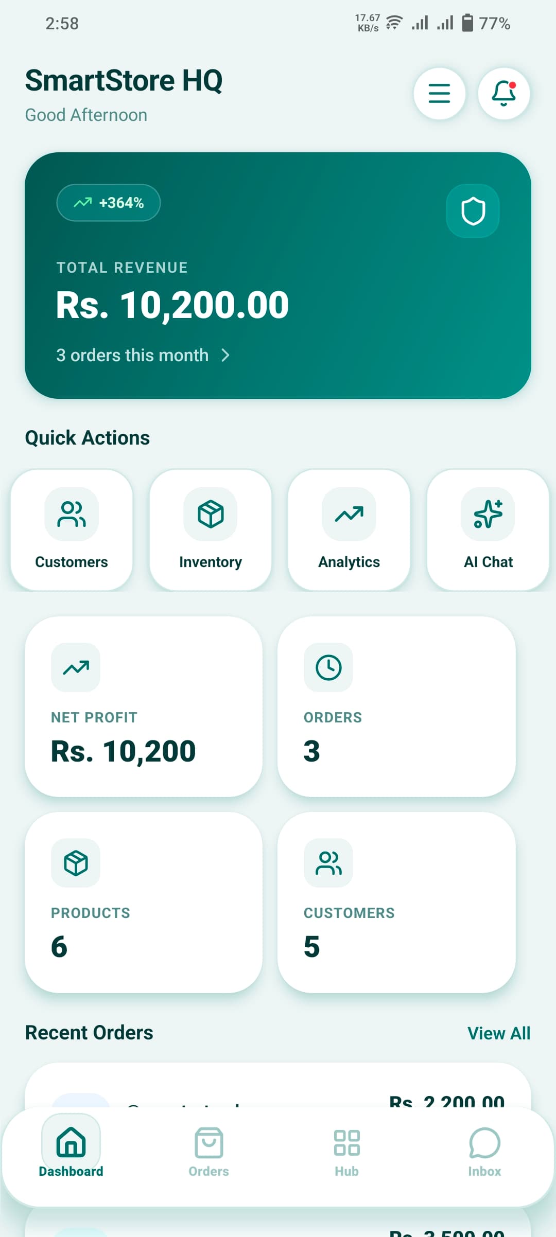 Live Analytics Dashboard